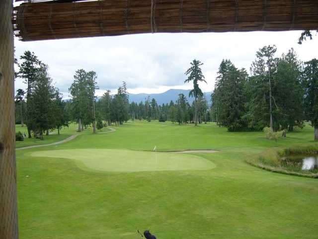 A view of green #18 at Arrowsmith Golf & Country Club