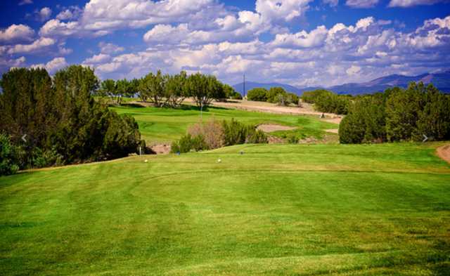A view from tee #3 at Great 28 Course from Marty Sanchez Links de Santa Fe.