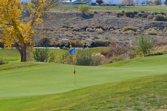 A view of a green at Riverview Golf Course.