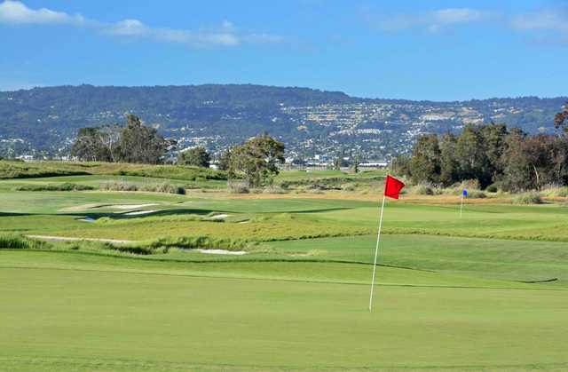 View of the 5th and 4th greens from the South Course at Corica Park