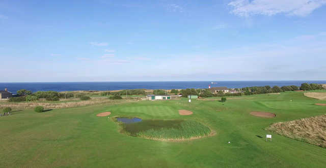 View of the 12th and 4th green from Whitburn Golf Club
