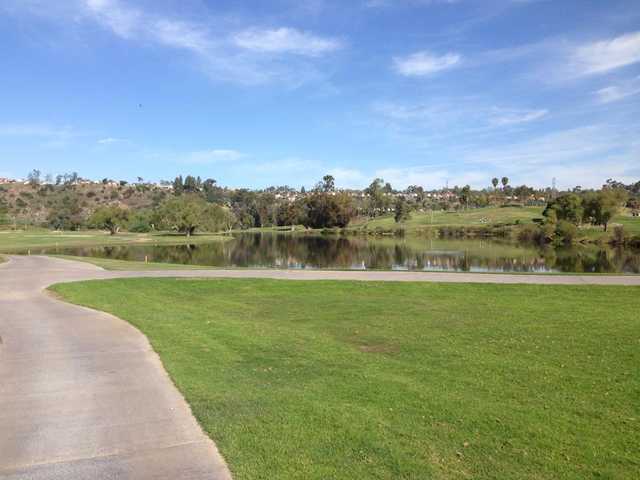 A sunny day view from Admiral Baker Golf Course.