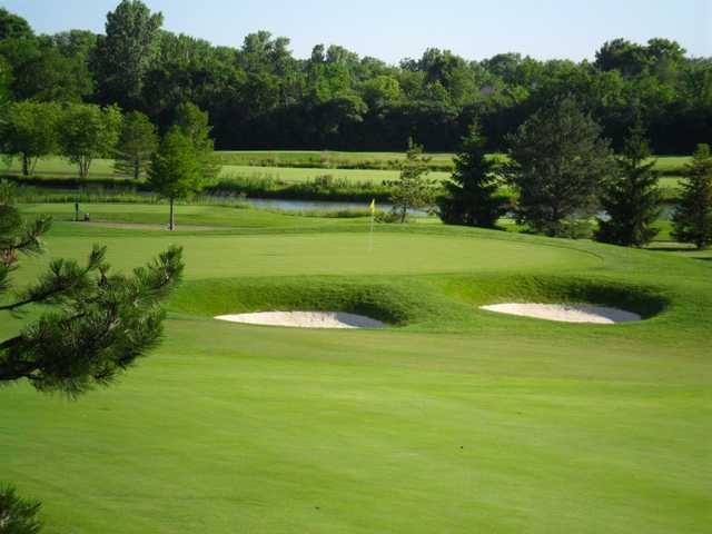 A view of a hole at Arrowhead Golf Club.