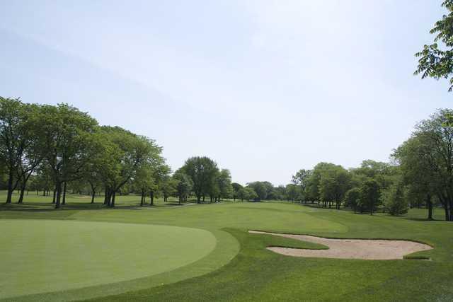 A view of a fairway at Glenview Park Golf Club.