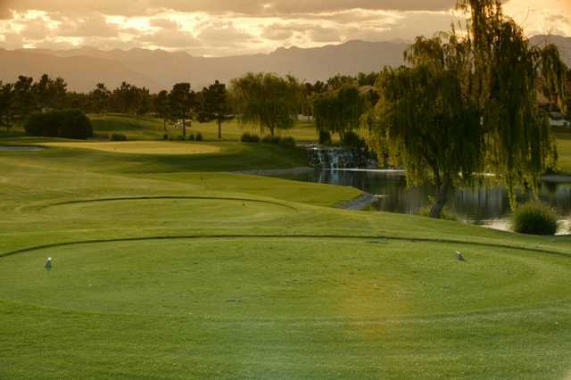 A view of a tee at Spanish Trail Country Club.