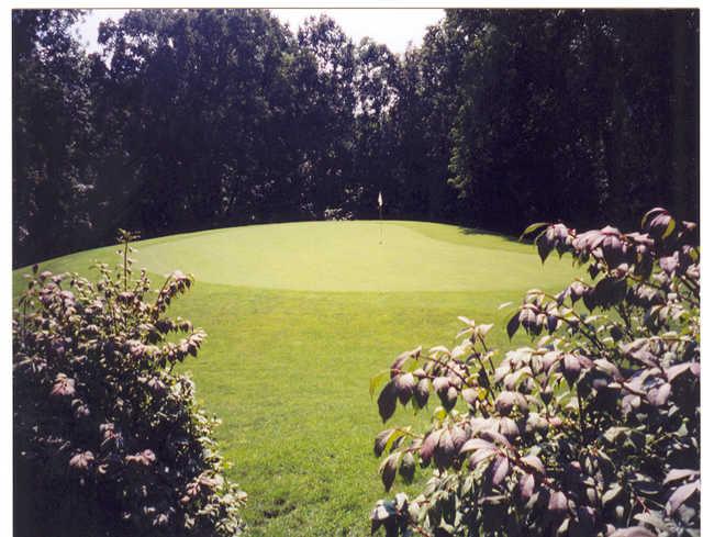 A view of green #2 at Tanglewood Golf Course