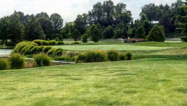 A view of the 18th green at Quail Creek Golf Course.
