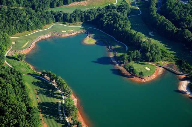 Aerial view of Lanier Islands Legacy Golf Course