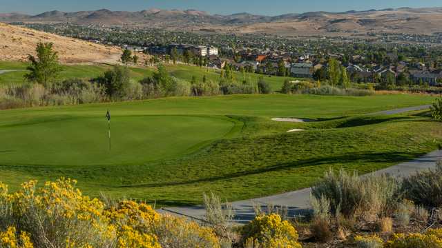 A view of a hole from Hills Course at Red Hawk.