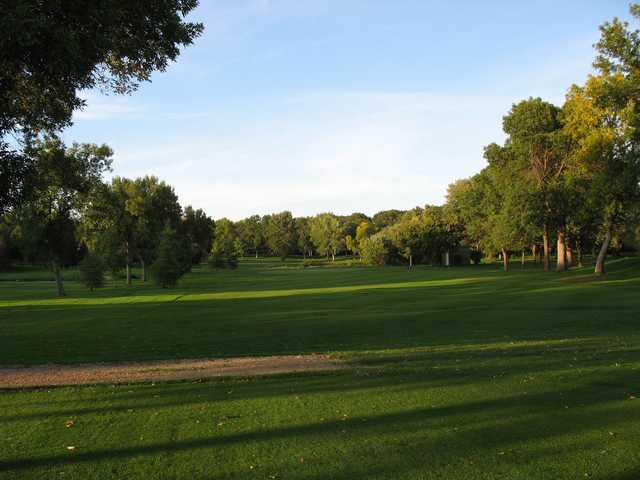 A view from a fairway at New Hope Village Golf Course.