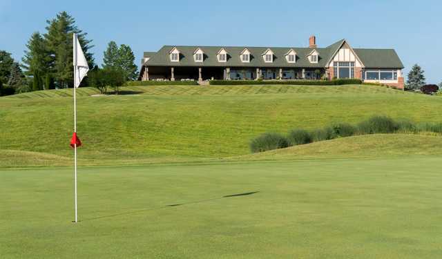 A view of a hole at Covered Bridge Golf Club.