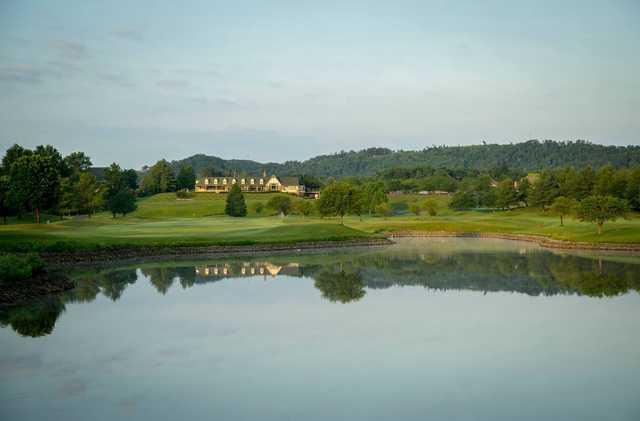 A view over the water from Covered Bridge Golf Club.