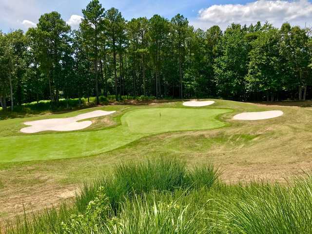 A view of the 8th green at Forest Greens Golf Club.