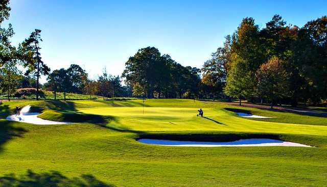 A view of hole #2 at Forest Oaks Country Club.