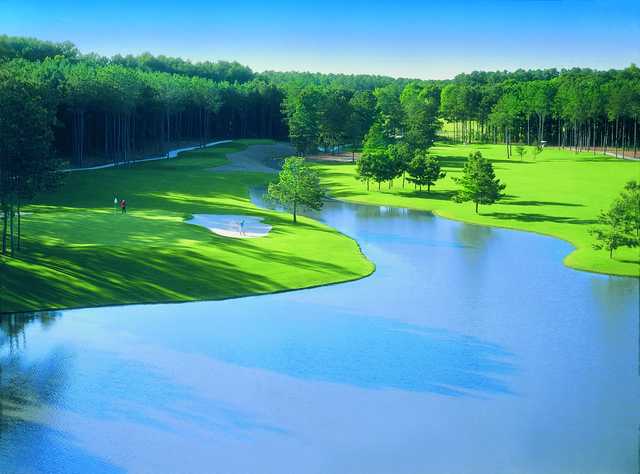A view of a green from Miller Course at Bentwater Yacht & Country Club.