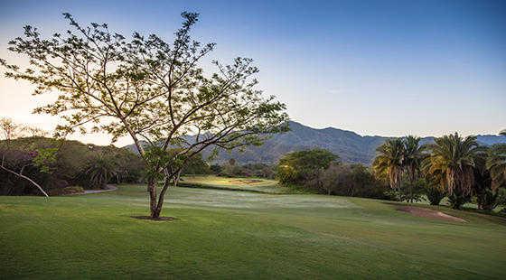 A view of the 1st hole at The Nicklaus Course from Vista Vallarta Golf Club.