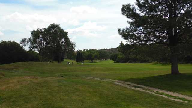 A view of the 14th fairway at The Hideout Golf Club.