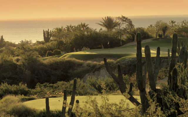 A view of a tee and a green at Arroyo from One&Only Palmilla Golf Club.