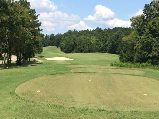 A view from a tee at Arrowhead Pointe from Lake Richard B. Russell.