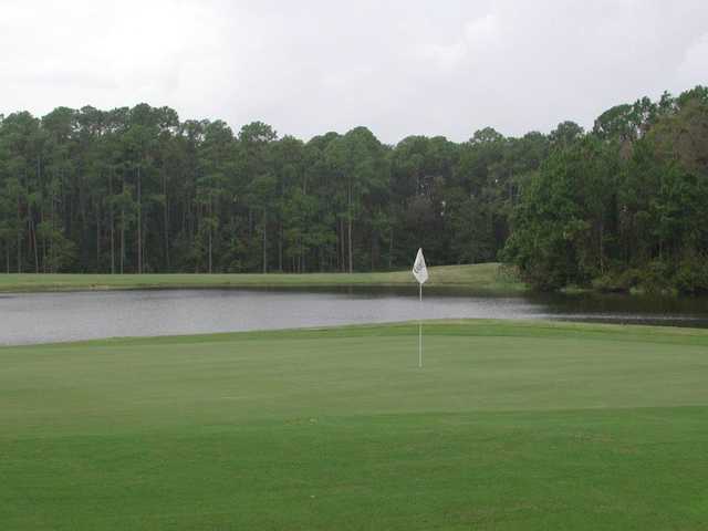 A view of a hole at St. Johns Golf Club.