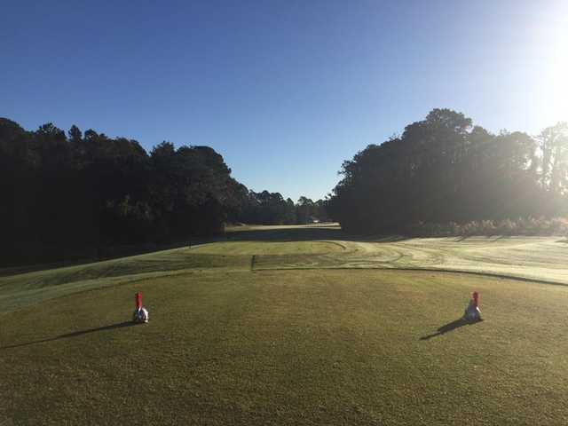 A view from a tee at St. Johns Golf Club.