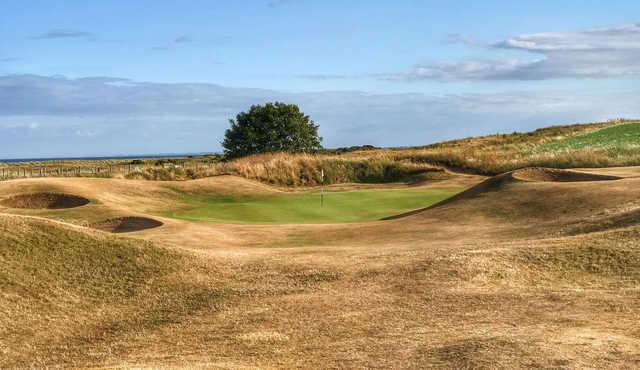 View of a green at Arbroath Links Golf Course