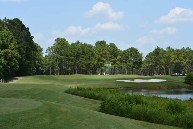 A view of hole #6 at Crow Creek Golf Club.