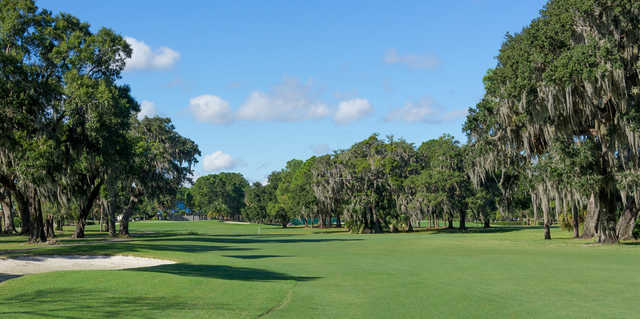 A view from a fairway at Eagles Golf Club.