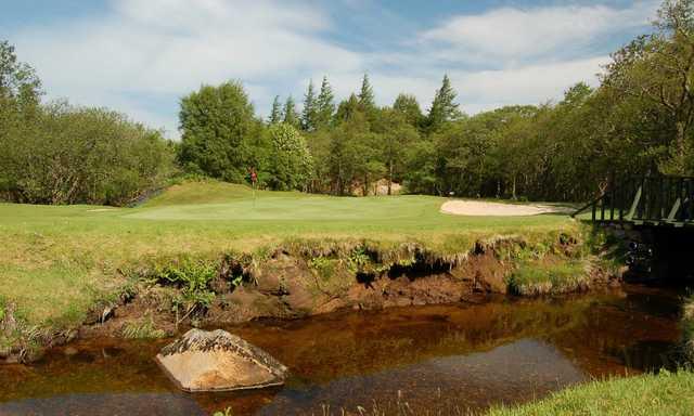 View of the 6th green at Fort William Golf Club