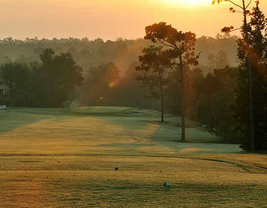 A sunset view from a tee at Scenic Hills Country Club.