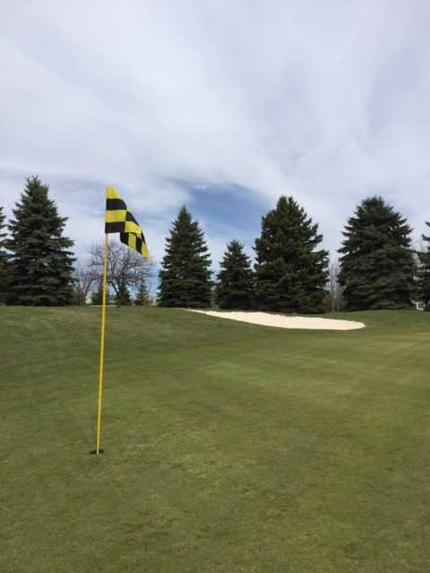 A view of the 7th green at Maples Golf Club.