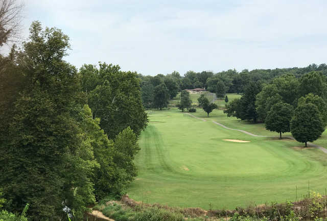 A view of fairway #17 at Otis Park Golf Course.