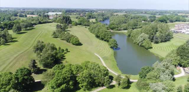 Aerial view of the Constable Course at Stoke by Nayland Golf Club