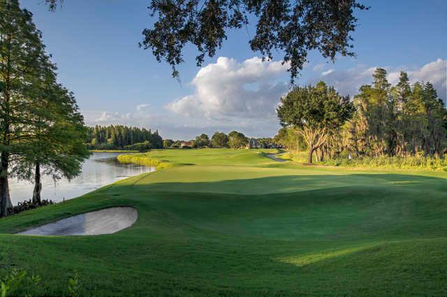 Looking back from the 10th green at TPC Tampa Bay.