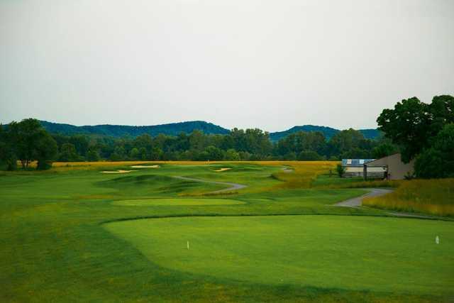 A view from a tee at Champions Pointe Golf Club.