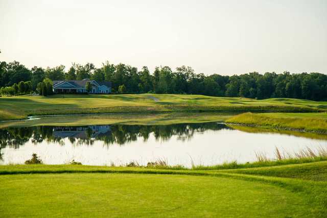 A view over the water from Champions Pointe Golf Club.