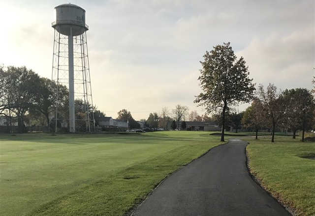 A view from a cart path at Saint Clair Shores Country Club.