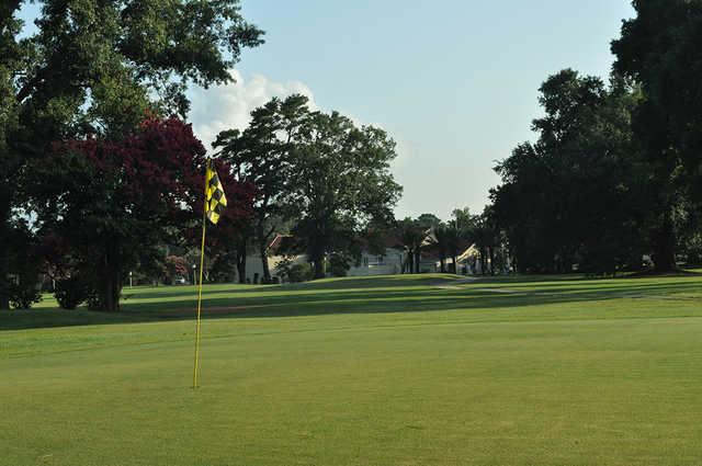 A view of a green at City Park Golf Course.