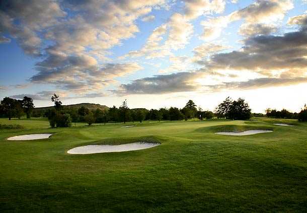 A view of the 7th green at East Course from Dalmahoy Hotel & Country Club