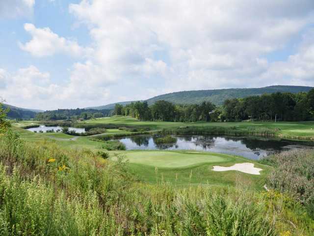 A view of hole #16 at Berkshire Valley Golf Course.