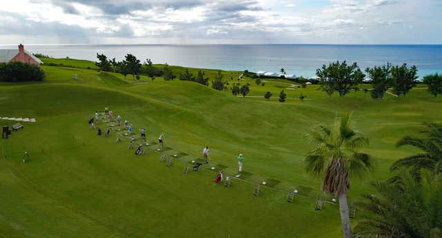 A view of the driving range at Port Royal Golf Course.