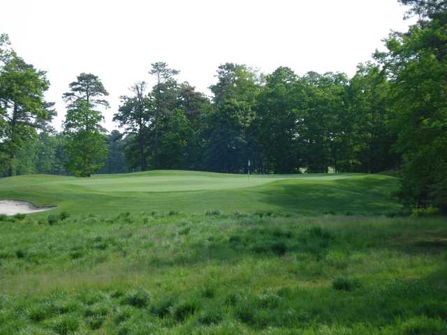 A view of the 12th green at Ballamor Golf Club.