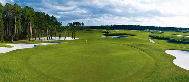 A view of the 13th green from The Club at Venetian Bay.