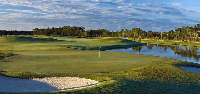 A view of a green from The Club at Venetian Bay.