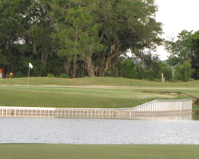 A view of a green at Green Valley Country Club.