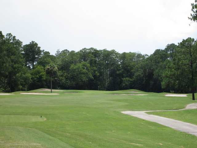A view from a tee at Indigo Lakes Golf Club.