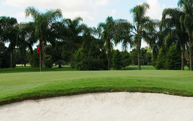 A view of a hole at Winter Pines Golf Club.