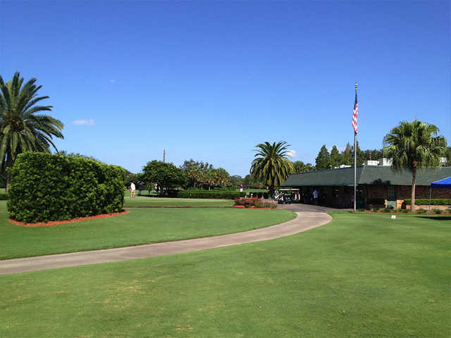 A view of the clubhouse at Winter Pines Golf Club.