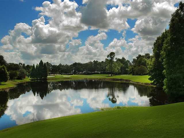 A view of hole #8 at Winter Pines Golf Club.