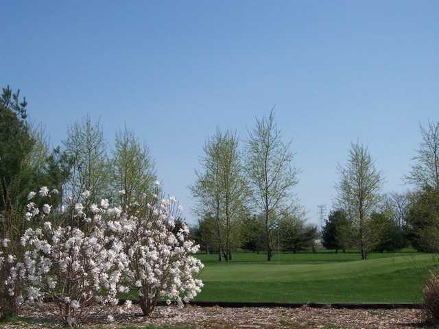 A spring view of hole #17 at Morningstar Golf Club